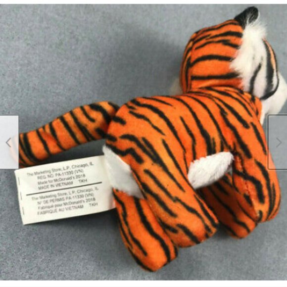 National Geographic Orange Tiger Mini Plush Animal 2018 McDonalds Happy Meal 4" - Picture 8 of 8